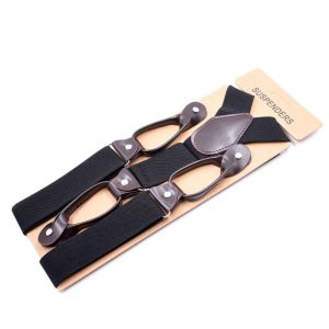 【Clearance】 Men Women Leather Y Shape Vintage Braces Suspenders Elastic Braces Adjustable Strap Clip Trouser Straps Belt Bangladesh (New)
