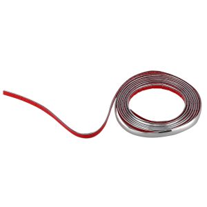 【NEW】 Silver Car Grille Exterior Chrome Styling Decoration Moulding Trim Strip 12mm Bangladesh (New)