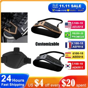 【Daily Deals】 Motorcycle Gear Shift Pad Riding Shoe Boot Protector Shoe Cover Durable Lightweight Shoe Cover For Riding Moto Accessaries Bangladesh (New)