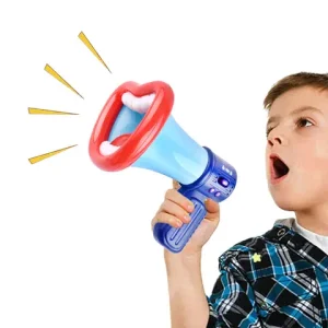 ZK30 Novelty Horn Toy Voice Changer Loud Speaker Halloween Voice Changing Loudspeaker Amplifies Sound Effect Megaphone Kids Gift Bangladesh (New)