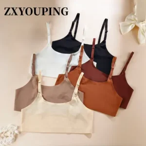 ZXYOUPING Ice Silk Seamless Bra Beauty Back Sports Yoga Bra Top No Chest Pad Wireless Bra Plus Size Underwear Bangladesh (New)