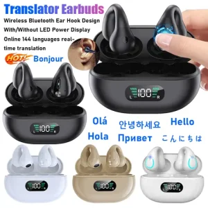 YYK-Q71 Q80 Bluetooth Translator Earbuds 144 Languages Adjustable Languages Translation Earphone Translator Headphone For Travel Bangladesh (New)