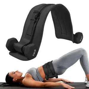 【U】1PC Dumbbell Exercise Belt Hip Thrust Weight-Bearing For Effective Glute Bridge Barbell Workout Waist Fitness Weight Training Bangladesh (New)