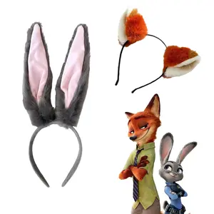 Zootopia 2 Judy Hopps Cosplay Accessory Headgear Easter Rabbit Hairband Nick Judy Headband Cosplay Party Headwear Birthday Gifts Bangladesh (New)