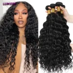 30 40 Inch Natural Wave Human Hair Bundles Brazilian 100% Unprocessed Raw Virgin Hair Weave Extension Double Weft For Women Bangladesh (New)