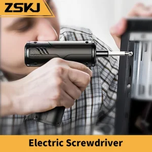 Zten Electric screwdriver, rechargeable household screwdriver, small lithium battery batch, multifunctional screwdriver tool set Bangladesh (New)