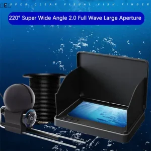 〔E〕Portable Fish Depth Finder Water Handheld 1080P 4.3 Inch LCD Fish Finder Underwater 220° Fishing Camera With Night Vision Bangladesh (New)
