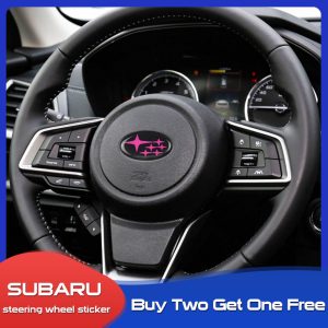 【Clearance】 Car Steering Wheel Emblem Badge Decoration Stickers For Subaru Forester Impreza Outback XV Legacy WRX Accessories Interior Trim Cover Bangladesh (New)