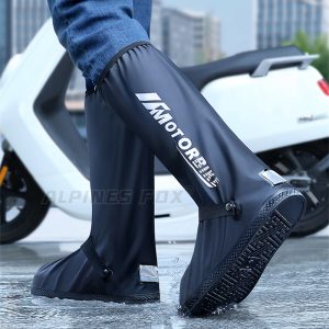 【Free Returns】 High Tube Rain Shoe Covers Hot Sell Creative Waterproof Reusable Motorcycle Cycling Bike Rain Boot Rainproof Shoes Cover Bangladesh (New)