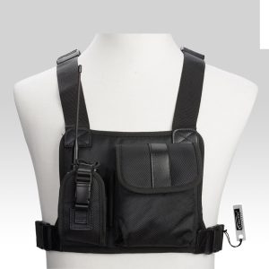 【Sleek】 For Chest Bags Harness Front Pack Pouch Vest Rig Carry Cade for TYT Wouxun Motorola Bangladesh (New)